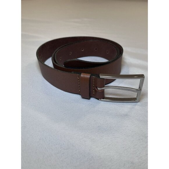 ASOS DESIGN dressy belt in tan leather Size S/M - Picture 1 of 6